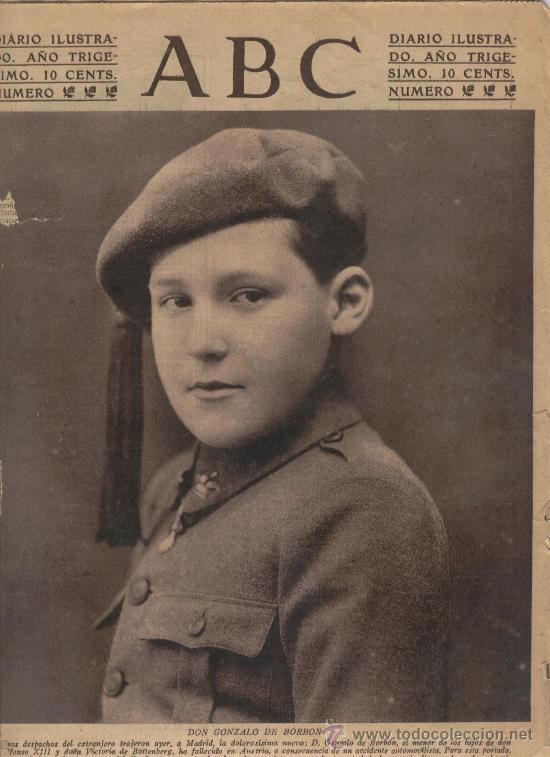 Gonzalo de Borbón Felipe VI Letizia Leonor Sofia Juan Carlos Reino de España Casa Real española